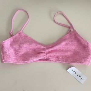 Pacsun pink bikini top.